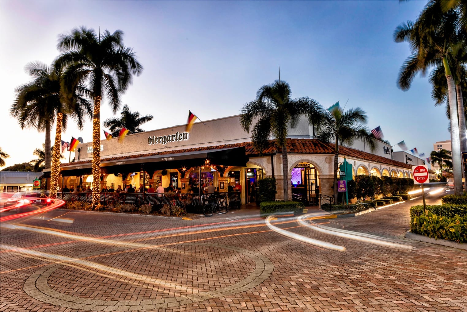 Biergarten Boca outdoor seating in Royal Palm Place, Boca Raton