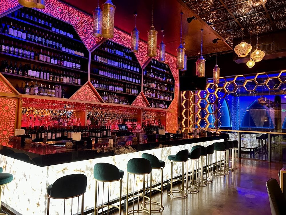 La Vie Mediterranean dining room on Palm Beach Lakes Boulevard