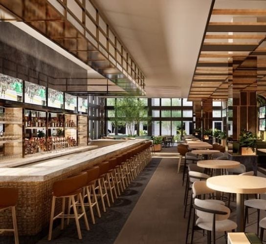 Moxies restaurant in Rosemary Square