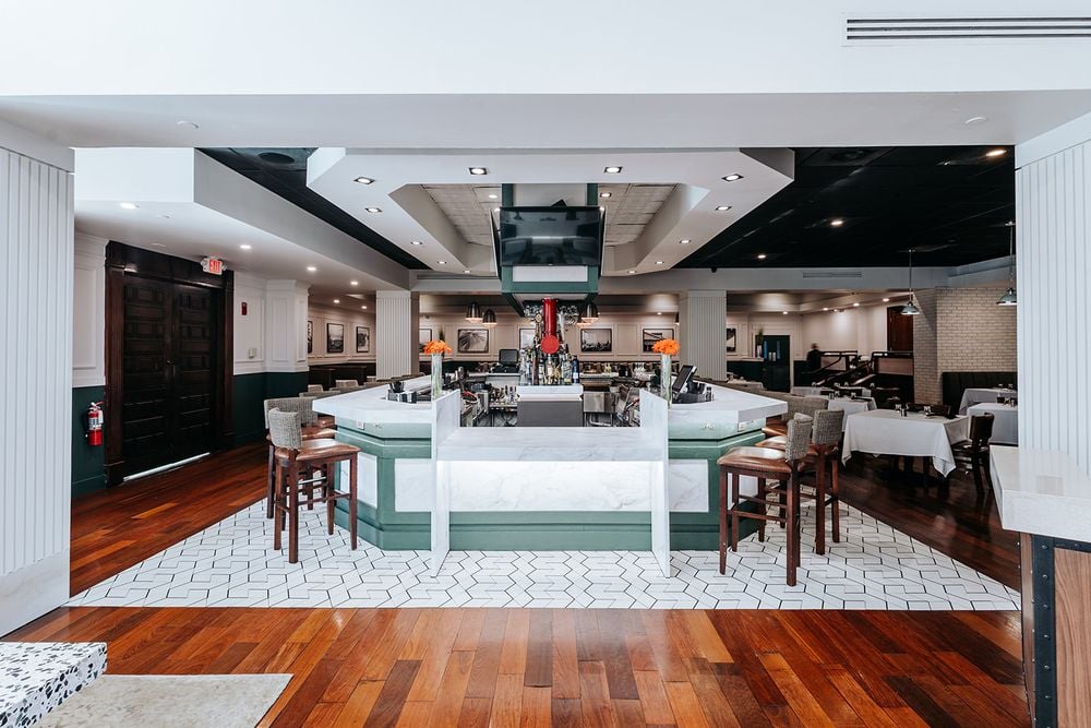 Italian dining room at Osteria by Capri inside Hilton Palm Beach PBI